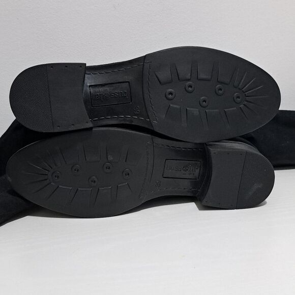 Bussola Siena Whimsygoth Microtec Soft Suede Goth Riding Boots 39 US 8-8:5 Black - Picture 7 of 17